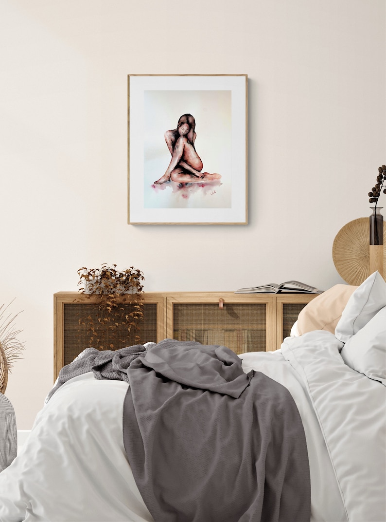 Female Erotic nudity bedroom wall art | Etsy