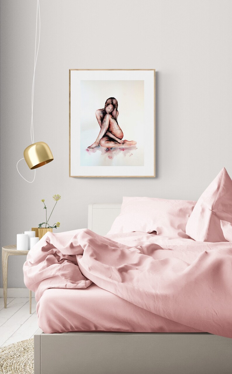 Female Erotic nudity bedroom wall art | Etsy