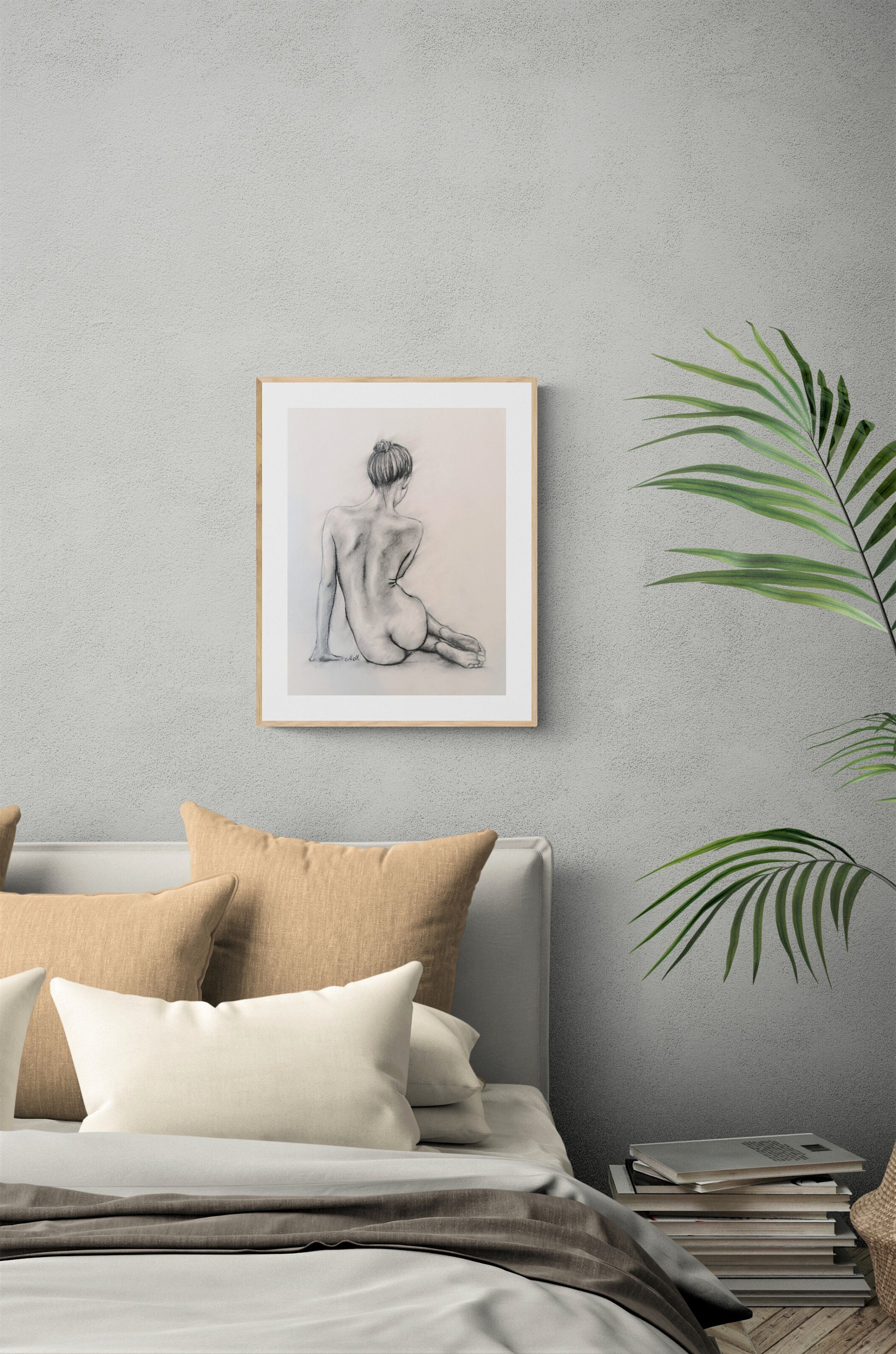 Expressive Nude Art: Bold Colors & Textures - pjje0sh