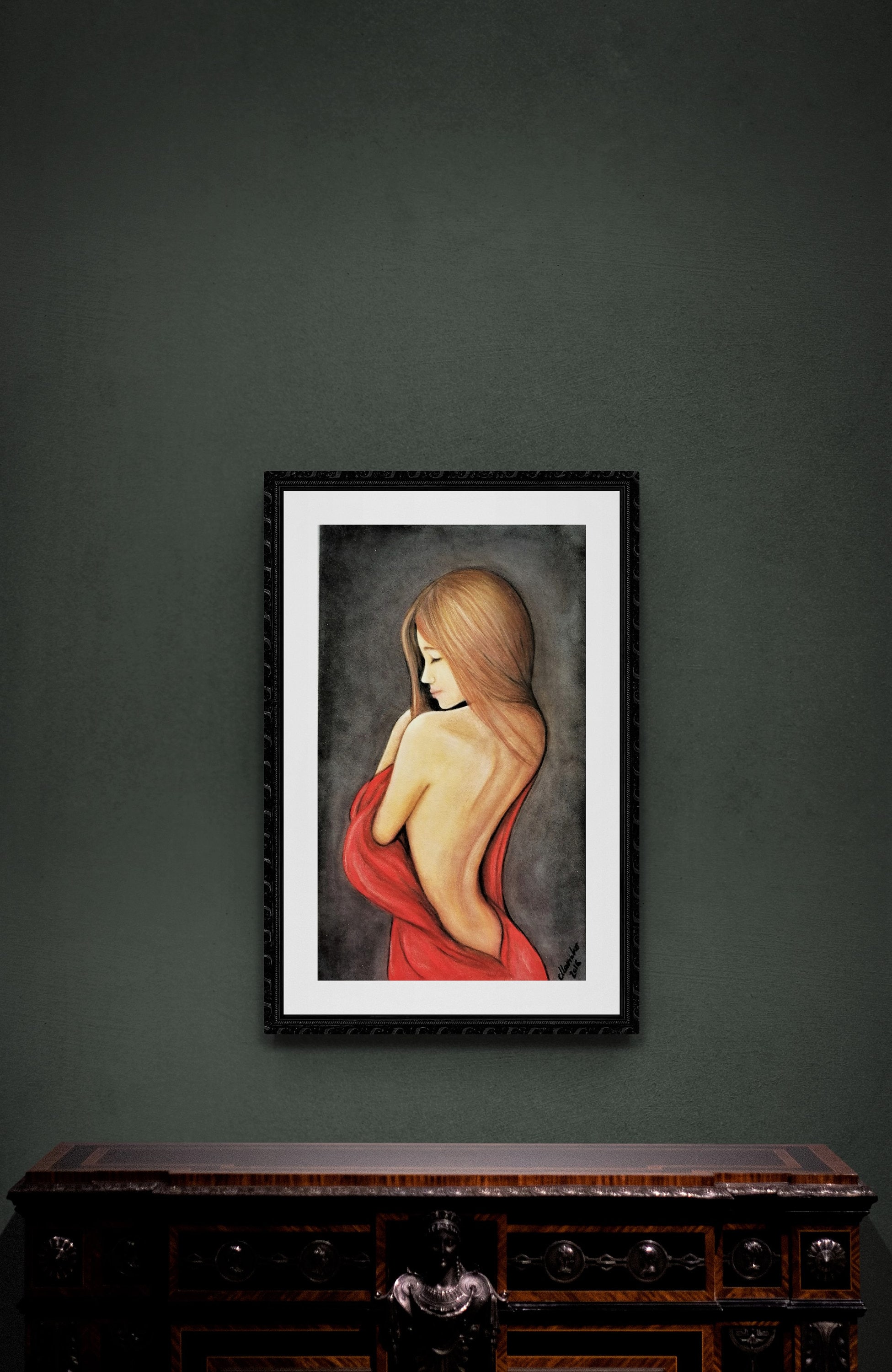 Erotic Nudity Nude Art Pastel Painting - Etsy Australia