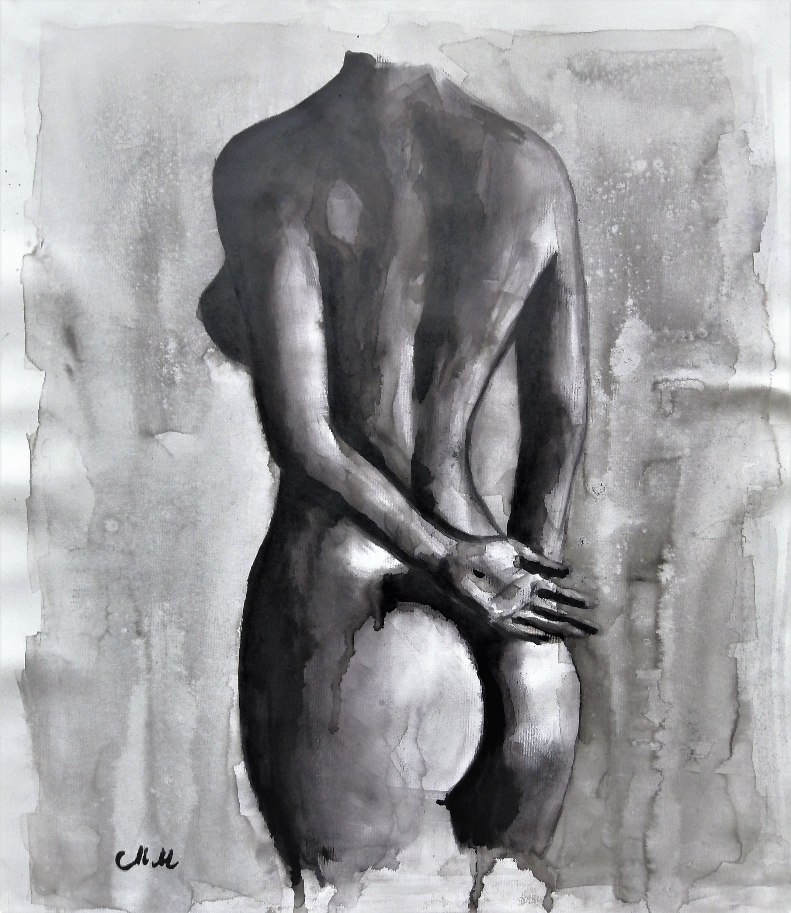 Arte erótico Blanco y negro Arte mural de dormitorio dibujo a tinta pintura  erótica arte corporal femenino desnudez femenina arte corporal desnudo -  Etsy España