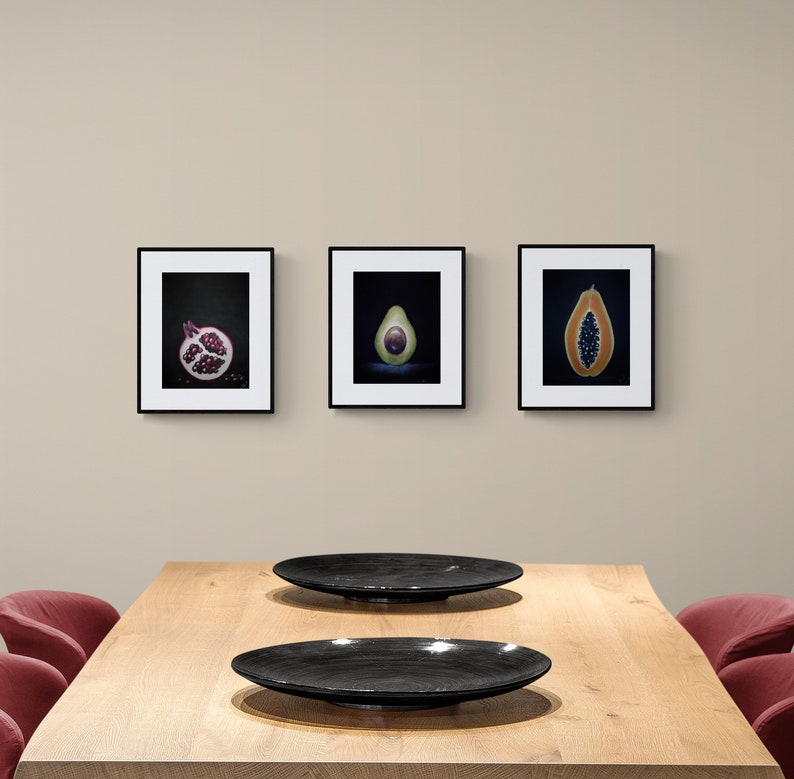 Set of dining room paintings