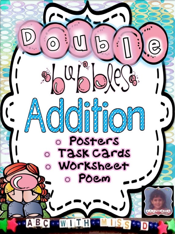 Addition Doubles Posters Math Poem Worksheet And Flashcards Etsy