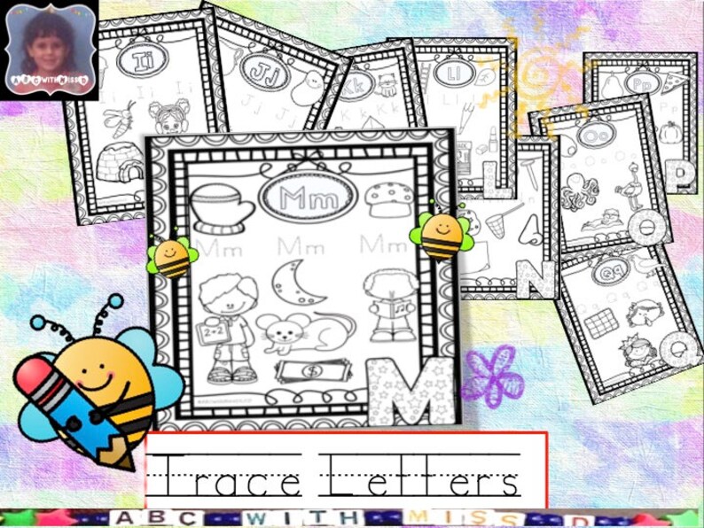 Download Kid's Printable Alphabet Coloring Book-ABC Book Coloring | Etsy