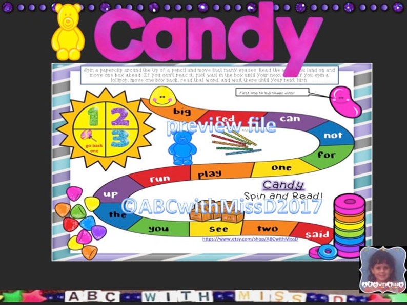 printable board game for kindergarten and first grade etsy