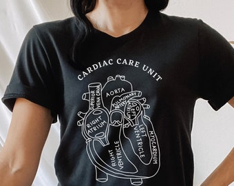 Cardiac Care Unit Shirt, CCU Heart Anatomy Shirt, Cardiac Care Unit Heart T-Shirt, CCU Nurse Shirt, CCU Tech Shirt, Coronary Care Unit Shirt