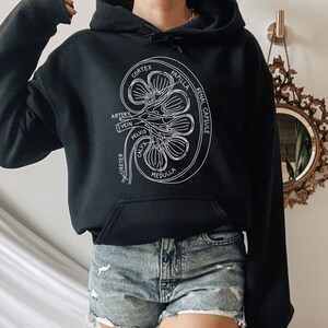 Niere Anatomie Hoodie, Niere Hoodie, Nieren Transplantations-Team, Chronische Niereninsuffizienz, Urologie Geschenk, Medizinstudierender Hoodie, Niere Krebs