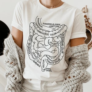 Intestines Anatomy Shirt, Intestines Shirt, Intestinal Anatomy, Gastroenterologist, Medical Shirt, Crohn&#39;s Disease, IBD Shirt, IBS Shirt
