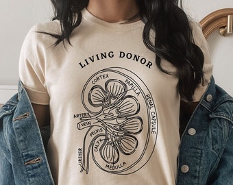 Kidney Living Donor Shirt, Kidney Donor Shirt, Kidney Donation T-Shirt, Donate Life, Organ Donation, Kidney Transplant, Living Donor T-Shirt