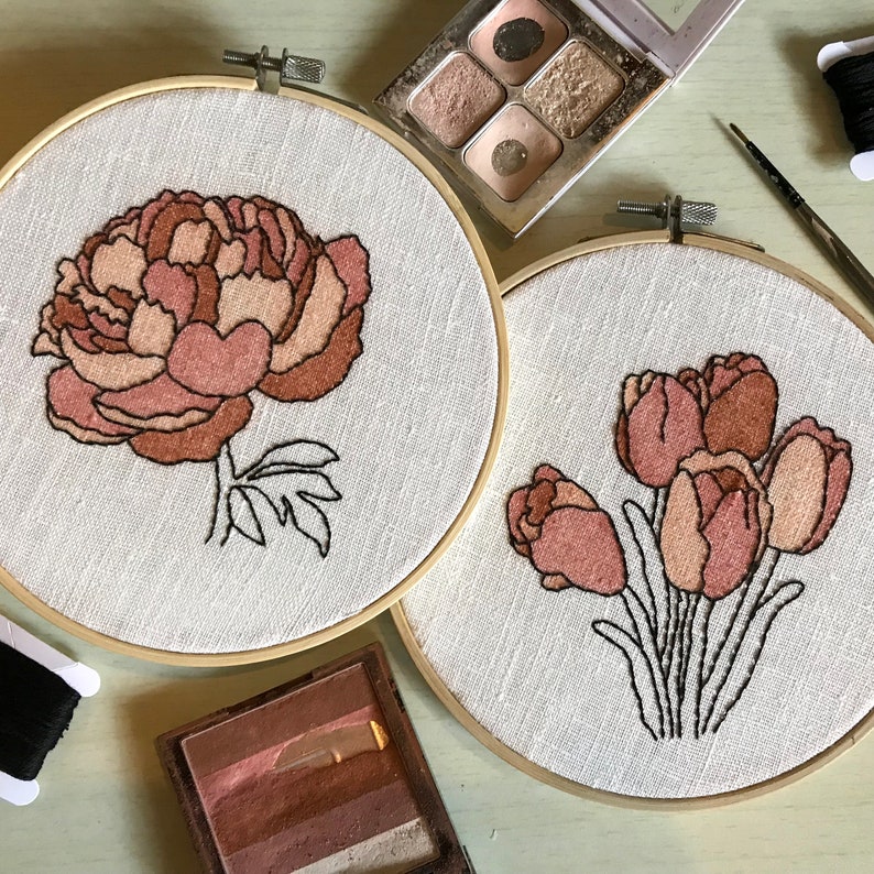 Tulips embroidery pattern diy modern hand embroidery  etsy Tulips embroidery pattern diy modern hand embroidery  etsy