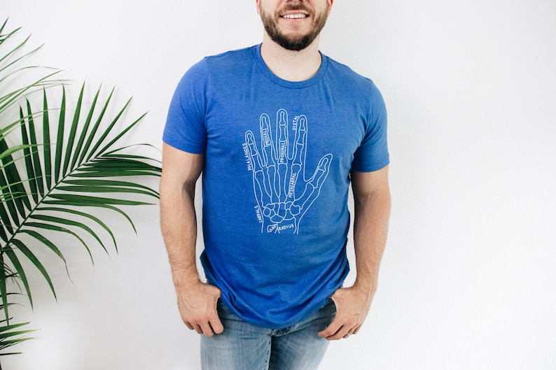 Hand Anatomy Shirt, Hand Anatomy Graphic Tee, Hand Therapist Gift, Occupational Therapist, Anatomical Hand, Skeletal Hand, Arthritis Shirt