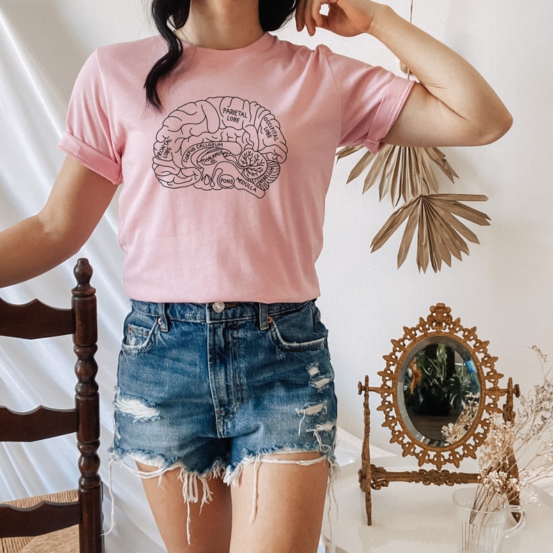 Brain Anatomy Shirt Brain Shirt Medical Student Gift | Etsy