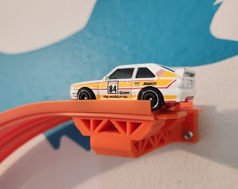Hot Wheels double or single track wall mount - 3D print file