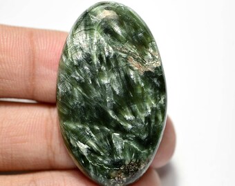 Seraphinite Cabochon...Oval Cabochon...41x24x5 mm..46 Cts ..#G704
