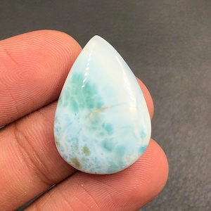 Larimar Cabochon...Pear Cabochon...27x19x6 mm...23 Cts...A#M5841