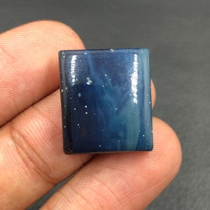 Leland Blue Cabochon... Cushion Cabochon...19x17x6 mm...24 Cts...A#N1027