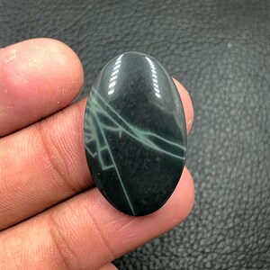 Spider Web Obsidian Cabochon...Oval Cabochon...31x19x5 mm...23 Cts...A#N9757
