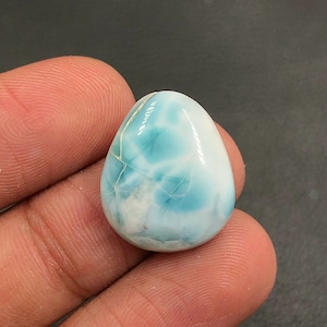 Larimar Cabochon...Freeform Cabochon...20x17x5 mm...15 Cts...A#M5851