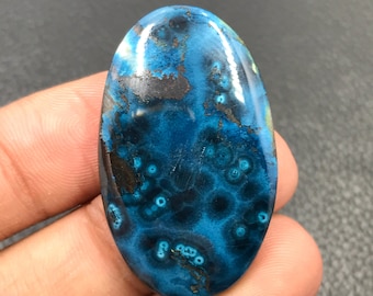 Shattuckite Cabochon...Oval Cabochon...38x23x6 mm...64 Cts...A#M2729