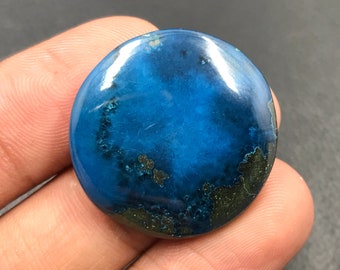 Shattuckite Cabochon...Round Cabochon...26x5 mm...47 Cts...A#M2759