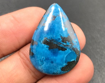 Shattuckite Cabochon...Pear Cabochon...29x21x6 mm...38 Cts...A#M2746