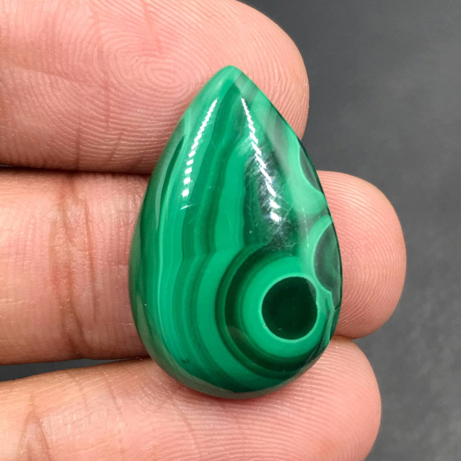 品多く Malachite Cts Mm25 Cabochon25x16x6 Pear Cabochon 小物