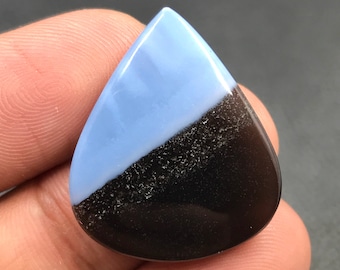 Blue Opal Cabochon...Pear Cabochon...28x23x5 mm...25 Cts...A#M4842