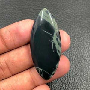 Spider Web Obsidian Cabochon... Marquise Cabochon...49x21x5 mm...39 Cts...A#N9775