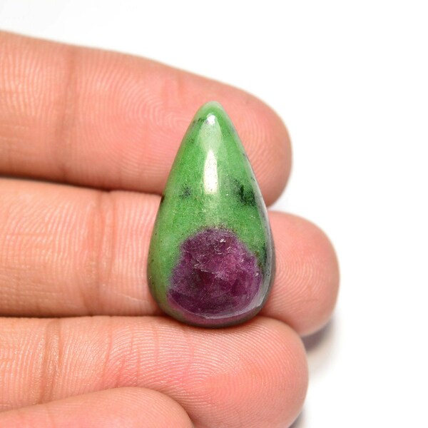 Ruby Zoisite Cabochon...Pear Cabochon...25x14x6 mm...19 Cts...A#k3639