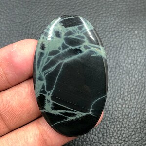 Spider Web Obsidian Cabochon...Oval Cabochon...49x30x5 mm...51 Cts...A#N9742