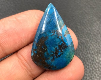 Shattuckite Cabochon...Pear Cabochon...30x19x6 mm...30 Cts...A#M2745