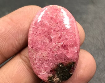 Rhodonite Cabochon...Oval Cabochon...32x21x5 mm...34 Cts...A#L7700