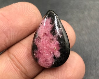 Rhodonite Cabochon...Pear Cabochon...23x15x6 mm...21 Cts...A#L7710