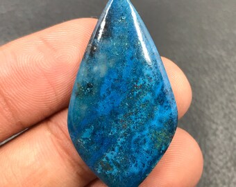 Shattuckite Cabochon...Freeform Cabochon...39x21x4 mm...29 Cts...A#M2753