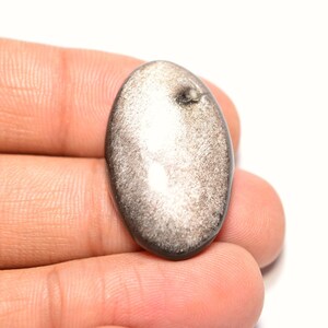 Silver Sheen Obsidian Cabochon...Oval Cabochon...29x18x7 mm...24 Cts...A#L4171