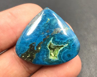 Shattuckite Cabochon...Pear Cabochon...25x28x6 mm...35 Cts...A#M2747