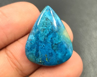 Shattuckite Cabochon...Pear Cabochon...24x19x6 mm...23 Cts...A#M2749