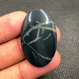 Spider Web Obsidian Cabochon...Oval Cabochon...38x24x6 mm...37 Cts...A#N9748