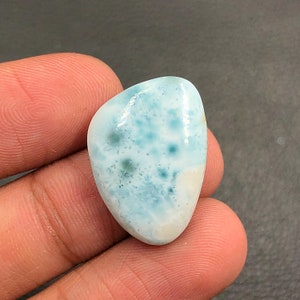 Larimar Cabochon...Freeform Cabochon...24x17x5 mm...15 Cts...A#M5850