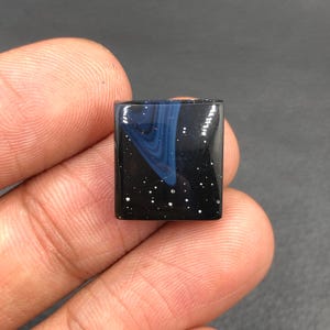 Leland Blue Cabochon... Cushion Cabochon...15x14x6 mm...14 Cts...A#N1028