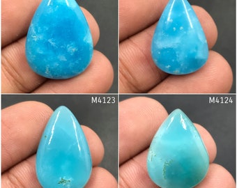 Hemimorphite Cabochons.. M4121xM4122,M4123,M4124