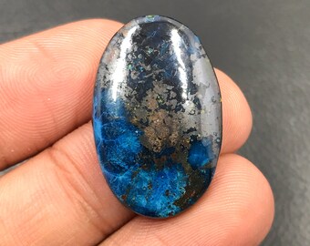 Shattuckite Cabochon...Oval Cabochon...27x18x5 mm...32 Cts...A#M2735