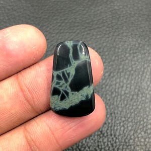 Spider Web Obsidian Cabochon... Marquise Cabochon...25x15x5 mm...17 Cts...A#N9777