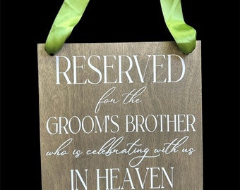 Señales reservadas para bodas personalizadas