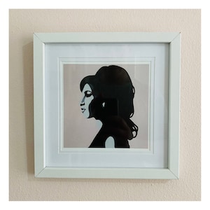 Amy Winehouse Print 15x15cm