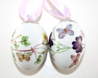 Royal Copenhagen - 2 Adorable Easter porcelain ornaments -  IN ORGINAL BOX  - Made in Denmark.