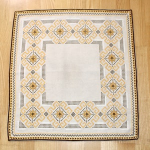 Swedish beautiful vintage embroidered tablecloth - Made in Sweden 1960.
