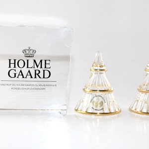 Holmegaard Glass Christmas Tree Set: Fairytales Line, Danish Design