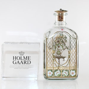 1993 Holmegaard - Lovely vintage Christmas glass bottle - Made in Denmark 1993.
