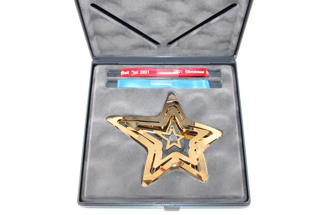 Goerg Star Georg Jensen - the Shotting Star - Coated With 24 Karat Gold - IN ...